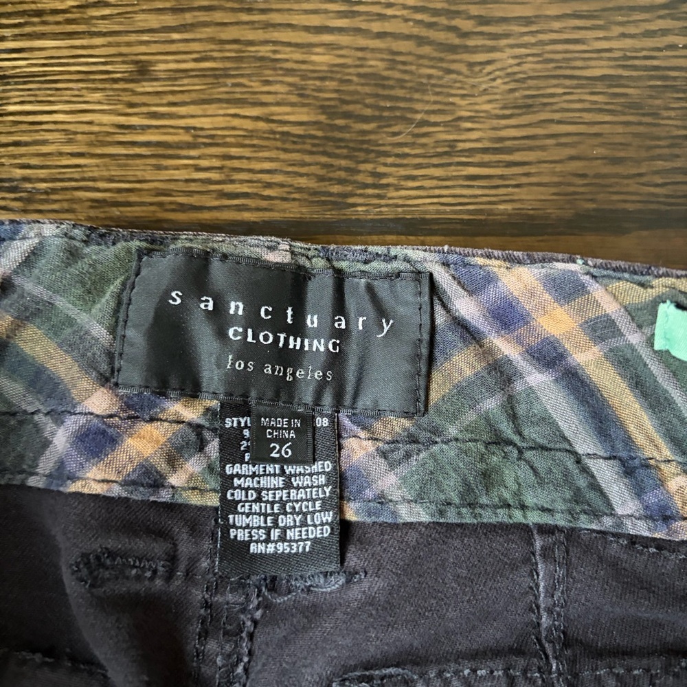 Sanctuary Checkered Lined Trousers